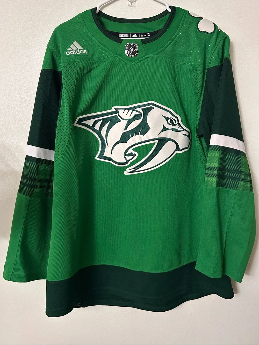 Adidas Nashville Predators St Patrick’s Day Shamrock Jersey